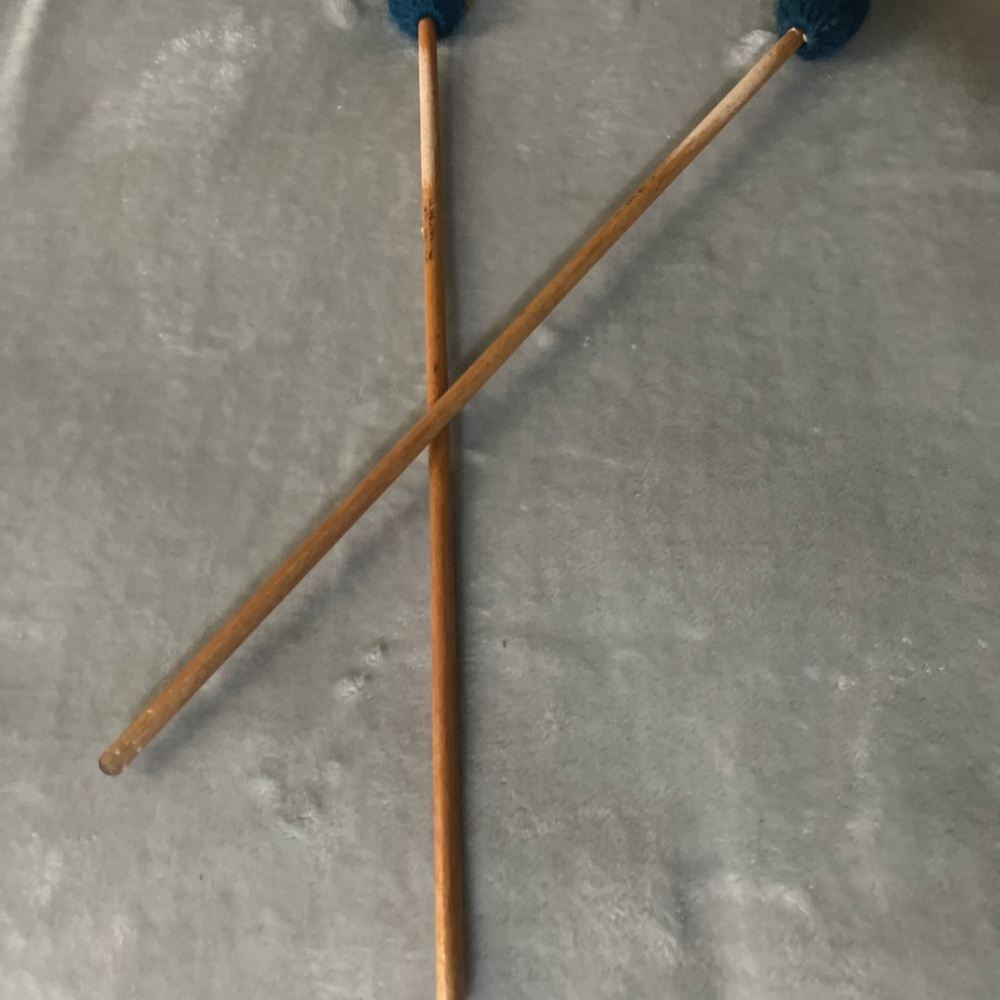 Music Legs Blue and Brown Drumsticks